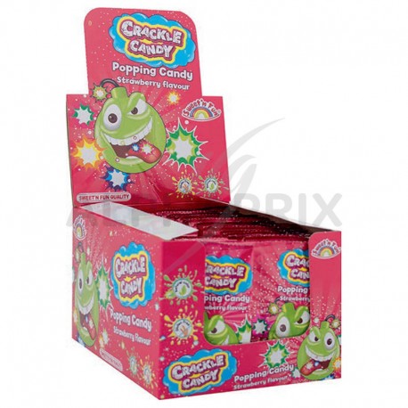 Crackle Candy fraise 8g - boite de 50 sachets