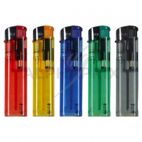 Briquets 50 piezo électroniques translucides