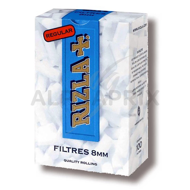 Bouts filtres acetate 8mm bleu rizla