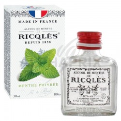 Ricqles alcool de menthe flacon de poche - unité de 30ml