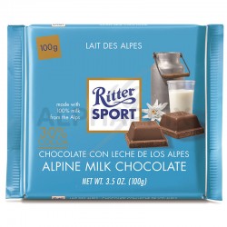 ~Ritter Sport lait des alpes 100g