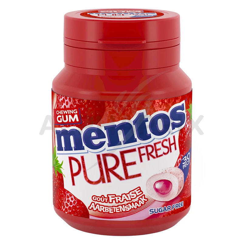 MENTOS : Pure Fresh - Chewing-gum à la fraise - chronodrive