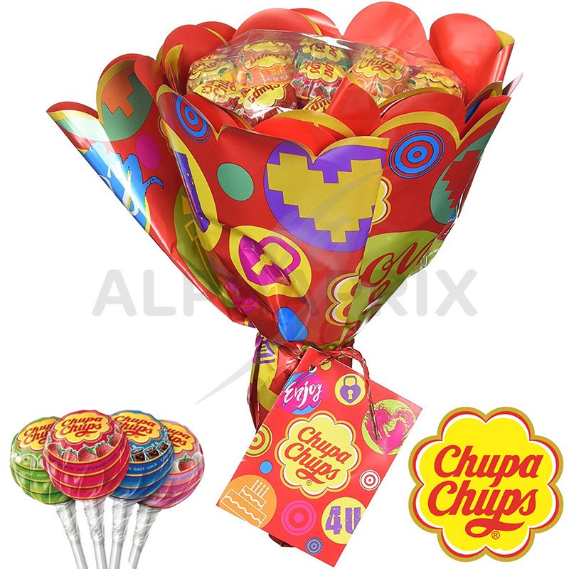 Bouquet de 19 sucettes Chupa Chups