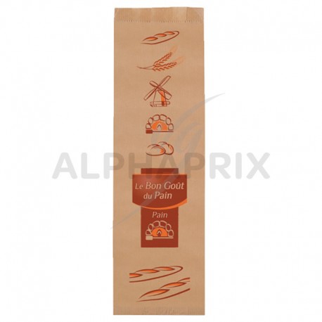 Sacs gros pain (120/80x500mm) x 1000 kraft brun