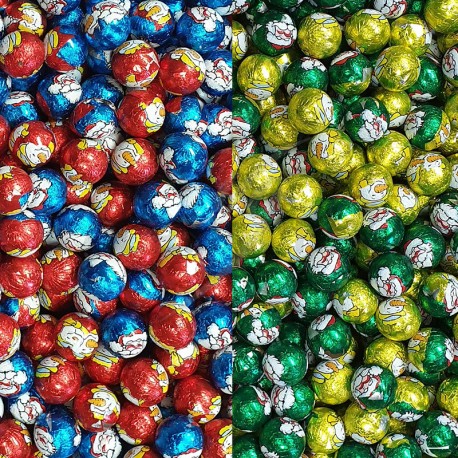 Boules de Noël chocolat au lait vrac kg
