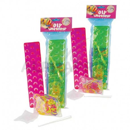 Anneaux paillettes + métier à tisser