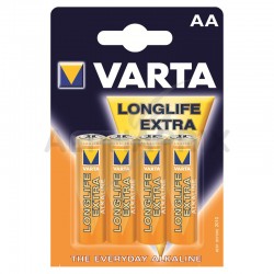 Piles Varta lr06/aa longlife alcaline bl. de 4 en stock