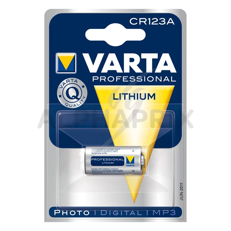 Pile CR123 Lithium 3V lot de 10 piles CR123 Varta batterie CR123A