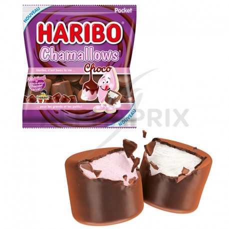 ~Chamallows choco sachets 75g Haribo