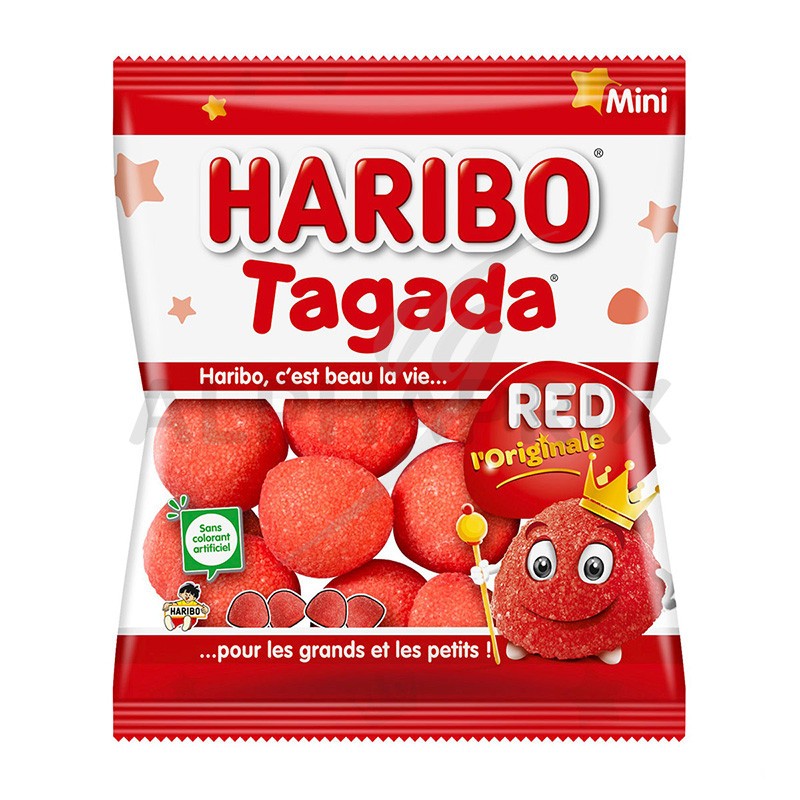 Maxi Fraise Tagada, bonbon guimauve de Haribo,fraise tagada géante