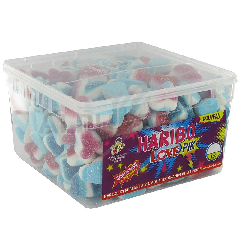 HARIBO - Love Pik - Bonbon Acidulé Gélifié - Sachet Bonbons Vrac 1 kg