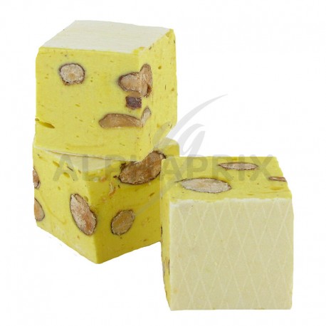 Nougats amandes gros cubes Citron vrac