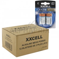 Piles alcalines XXCell blister 2 piles lr14