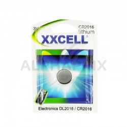 Pile lithium XXCell cr2016 blister de 1