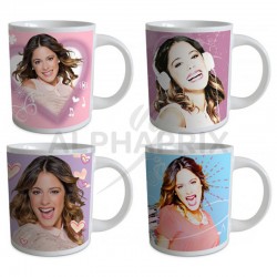 Mugs Violetta en lot de 4
