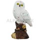 Chouettes en résine 13cm lot de 4