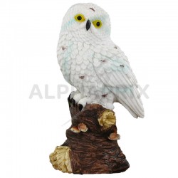 Chouettes en résine 13cm lot de 4