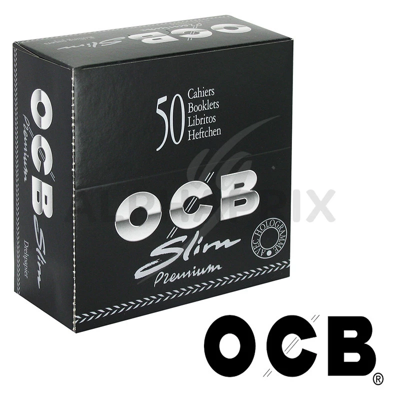 OCB Slim x 50  Boite de 50 carnets de feuilles à rouler OCB