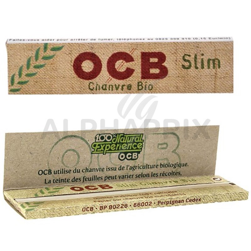 Papier a rouler ocb chanvre bio pas cher, Feuilles petit format