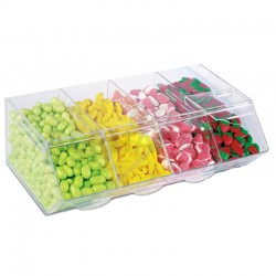 Bacs métacrilate 4 compartiments Fini