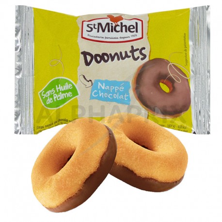 Doonuts nappés chocolat 180g St Michel