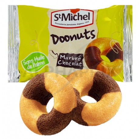 Doonuts marbrés chocolat 180g St Michel