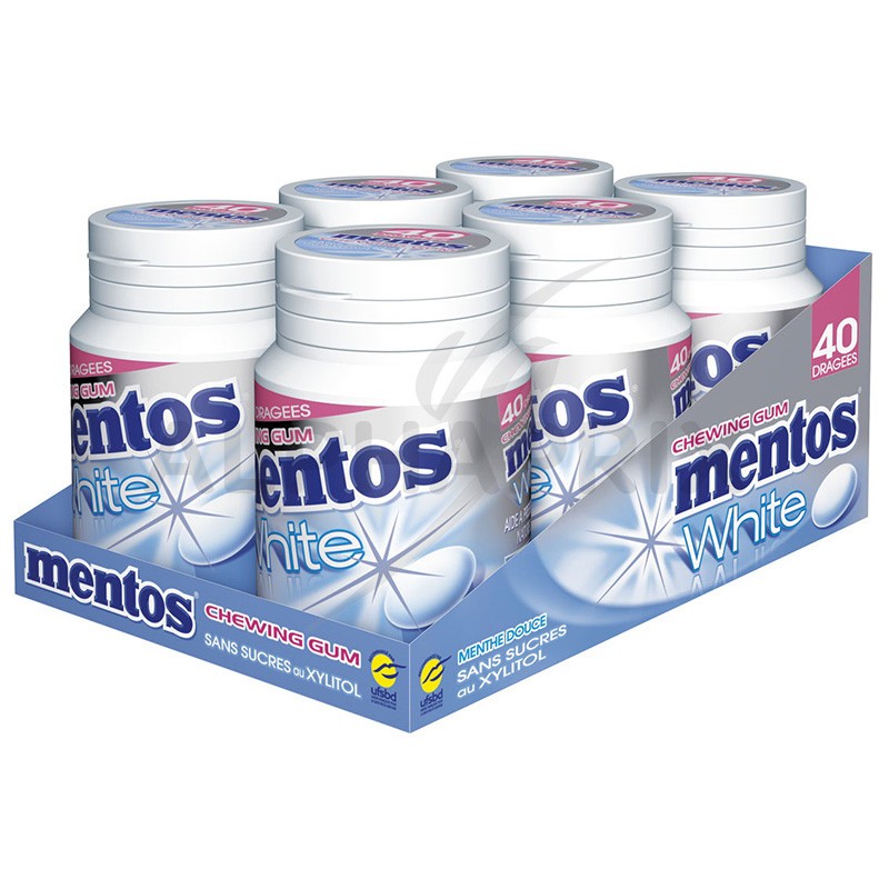 Mentos Bottle - White Menthe Douce sans sucres
