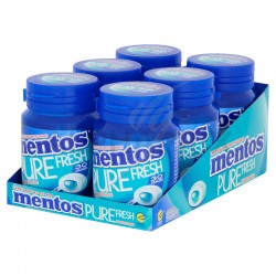 Mentos Bottle Pure Fresh Menthol Eucalyptus sans sucres.