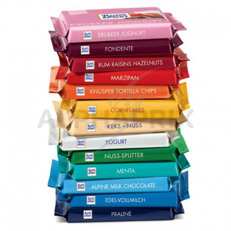 Présentoir Ritter Sport 36 tablettes 100g Colourful