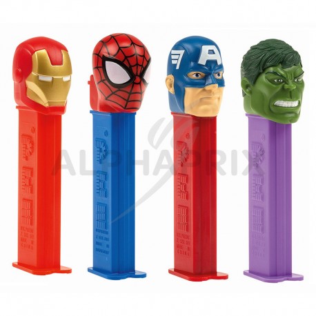 Pez figurine Marvel + 1 recharge