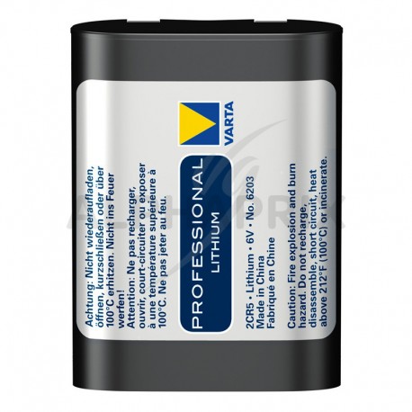 Piles photo 2CR5 lithium vente à l'unité Varta