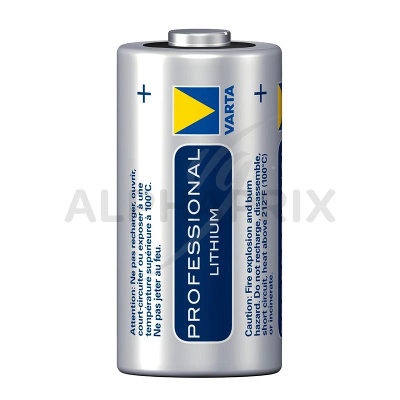 6205 VARTA - Pile: lithium, 3V; CR123A,CR17345; 1600mAh; non-rechargeable;  BAT-CR123/VA-BULK