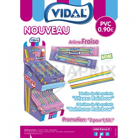 Colis display rainbow Vidal