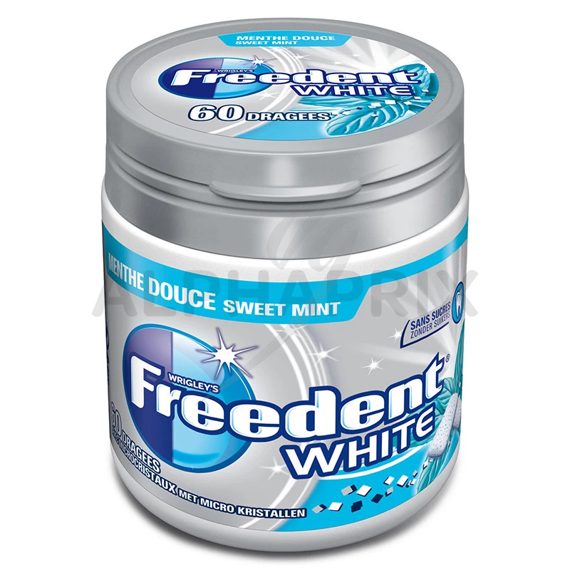 Box Freedent white menthe douce 60 dragées