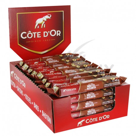 Côte d'Or 45g barre lait noisette