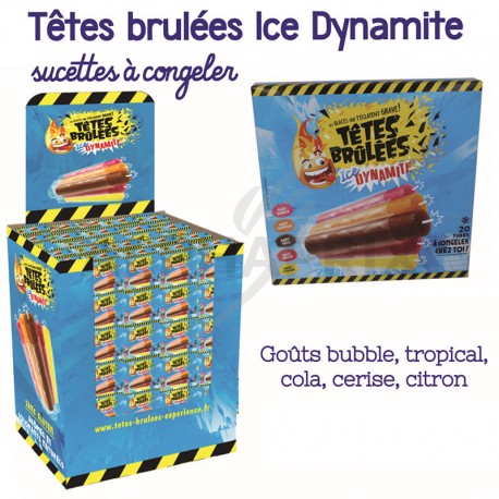 Sucettes à congeler têtes brûlées Ice Dynamite - BOX complet