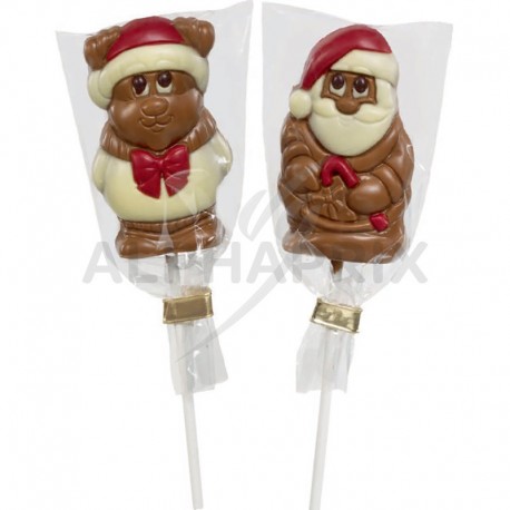 Sucettes chocolat Noël assorties 30g Hamlet