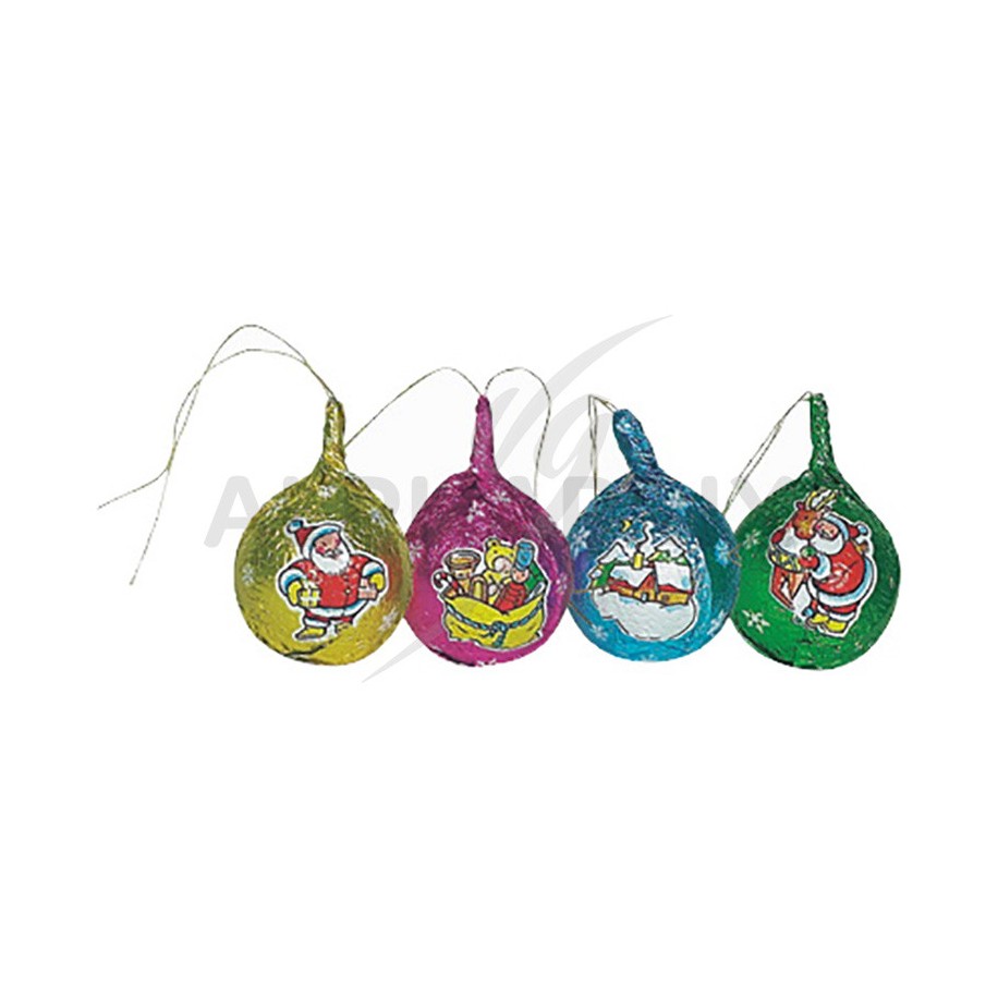 Boules attaches s/alu chocolat lait diam 4cm