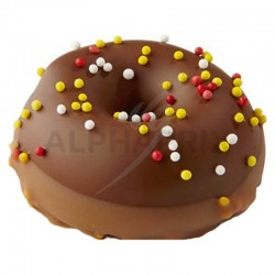 Chocolats Donuts au lait fourrés crème caramel et billes chocolat vrac kg