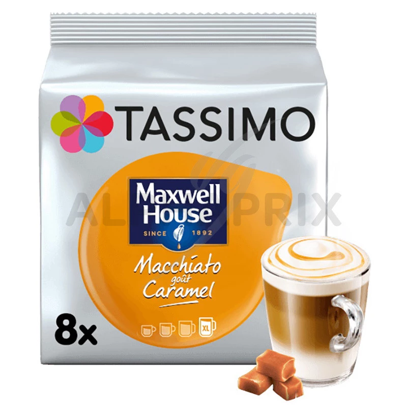 Tassimo Maxwell House Macchiatto goût caramel 268g (8+8t)