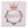 Serviettes de table princesse rose gold par 20