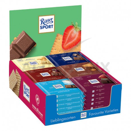 Présentoir Ritter Sport 36 tablettes 100g Colourful