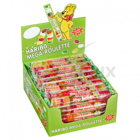 Haribo Méga roulettes fizz acides 45g