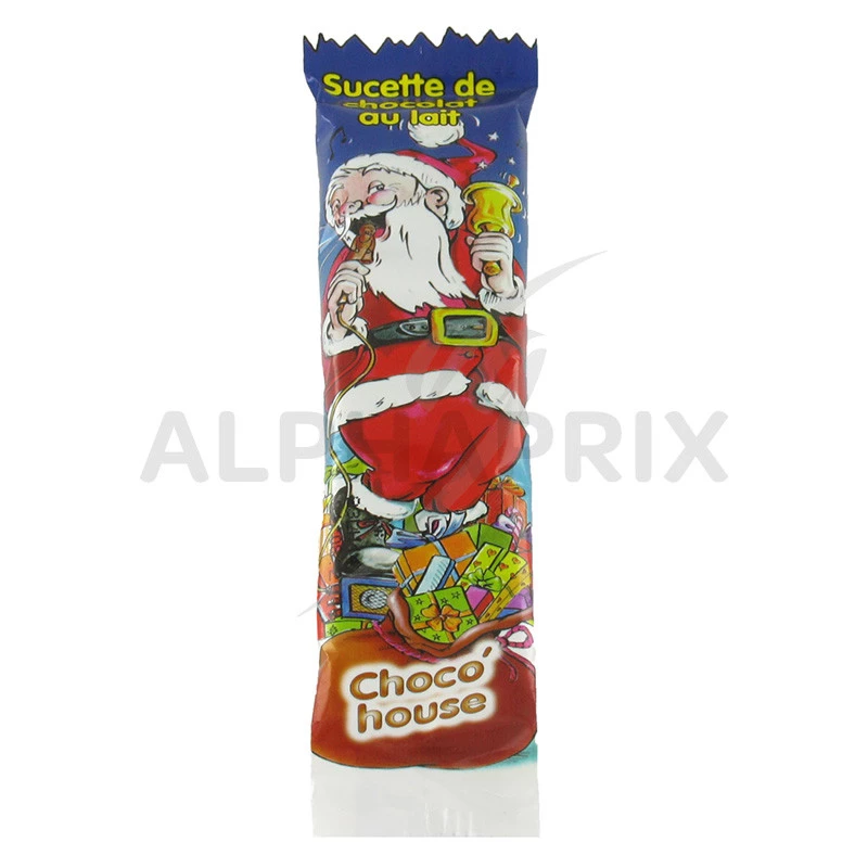Sucettes Père Noël chocolat lait 15g