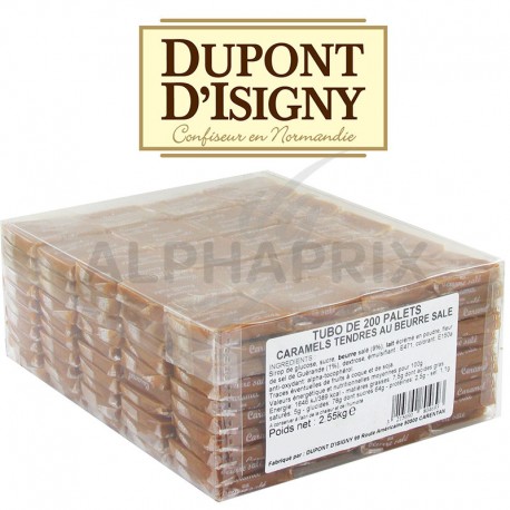 Caramels palets au beurre salé Dupont d'Isigny - boîte de 200