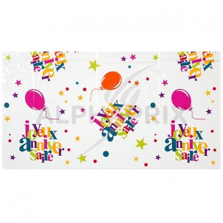 Nappe rectangulaire Joyeux Anniversaire