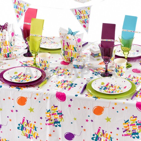 Nappe rectangulaire Joyeux Anniversaire