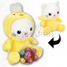 ~Peluches funny sweat musical 18cm +50g oeufs choco