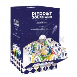 Sucettes Boules assorties Pierrot Gourmand Boîte distributrice de 150 en stock