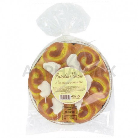 Brioche suisse crème patissière 600g